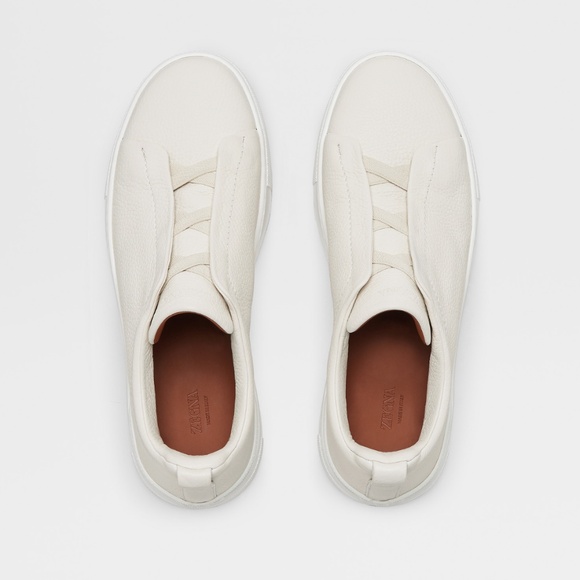 OFF WHITE DEERSKIN TRIPLE STITCH™ SNEAKERS - Picture 3 of 11